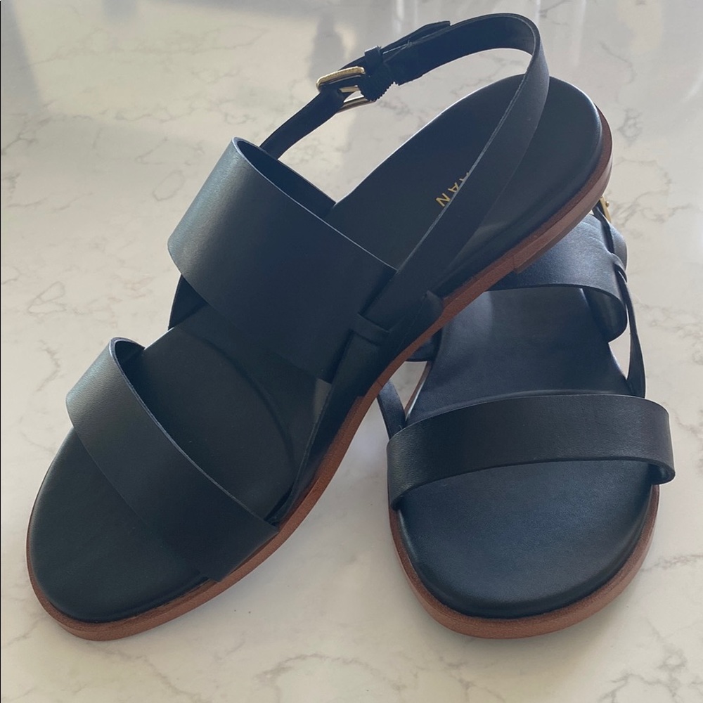 Cole Haan Black Sandals Modern Minimalist Style